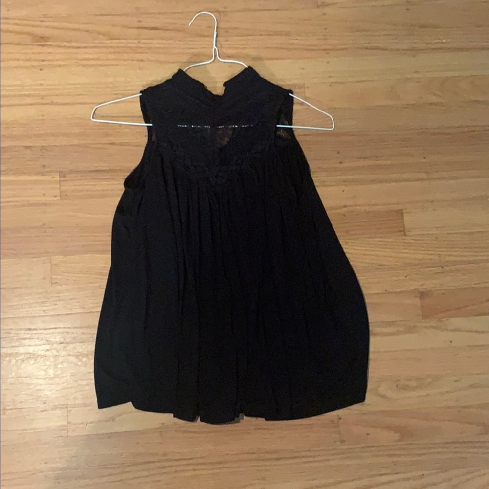 Deletta size xs black lace blouse